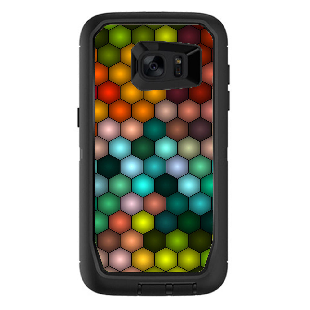  Vector Abstract Honeycomb Otterbox Defender Samsung Galaxy S7 Edge Skin