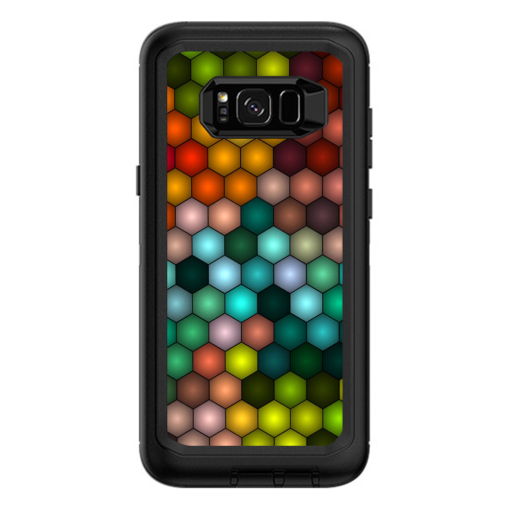  Vector Abstract Honeycomb Otterbox Defender Samsung Galaxy S8 Plus Skin