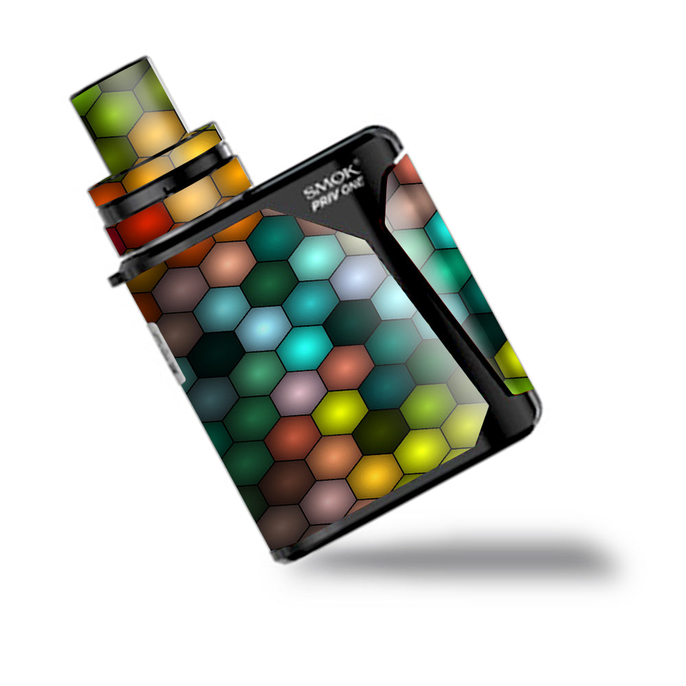  Vector Abstract Honeycomb Smok Priv One Skin