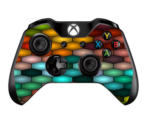  Vector Abstract Honeycomb Microsoft Xbox One Controller Skin