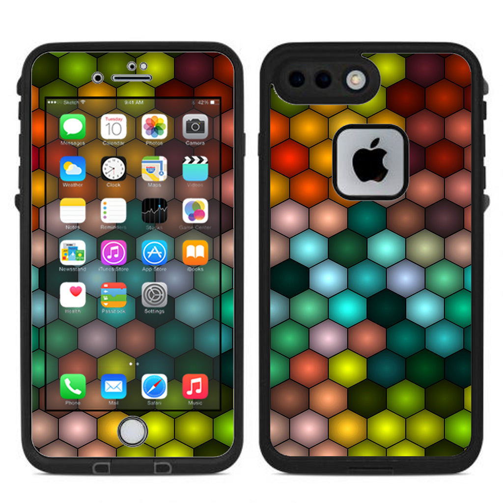  Vector Abstract Honeycomb Lifeproof Fre iPhone 7 Plus or iPhone 8 Plus Skin