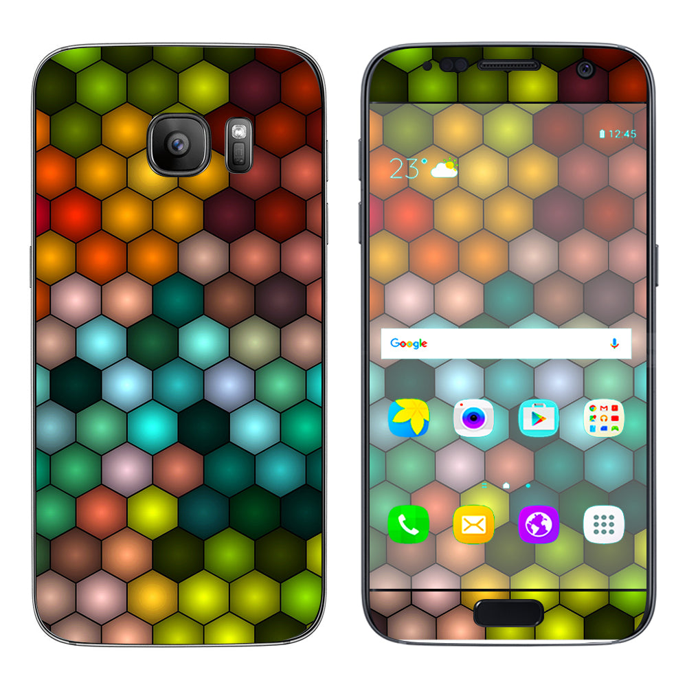  Vector Abstract Honeycomb Samsung Galaxy S7 Skin