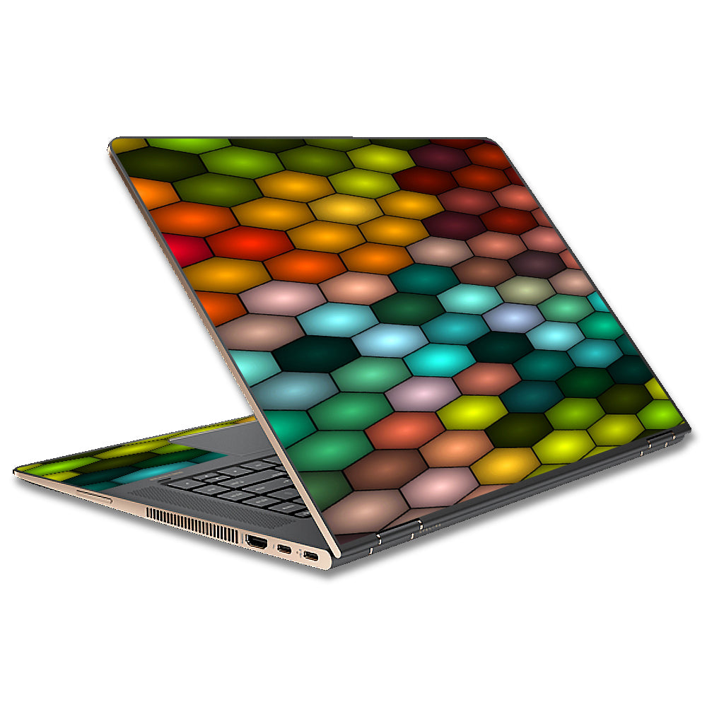  Vector Abstract Honeycomb HP Spectre x360 15t Skin