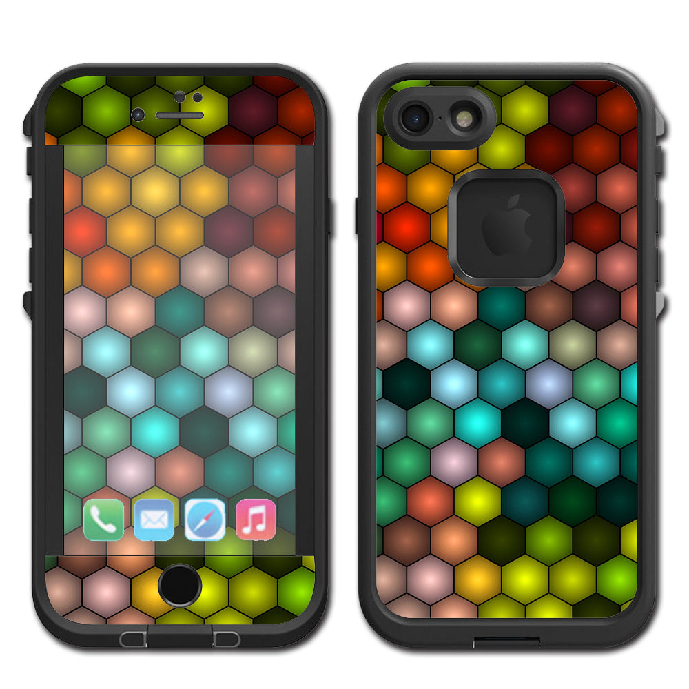  Vector Abstract Honeycomb Lifeproof Fre iPhone 7 or iPhone 8 Skin