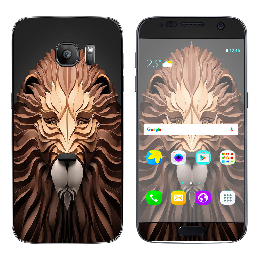  3D Lion Samsung Galaxy S7 Skin