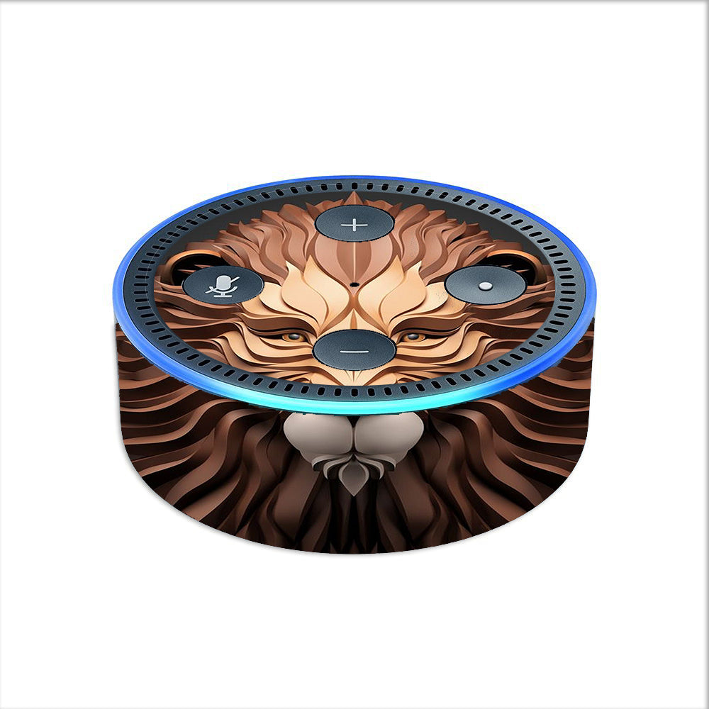  3D Lion Amazon Echo Dot 2nd Gen Skin