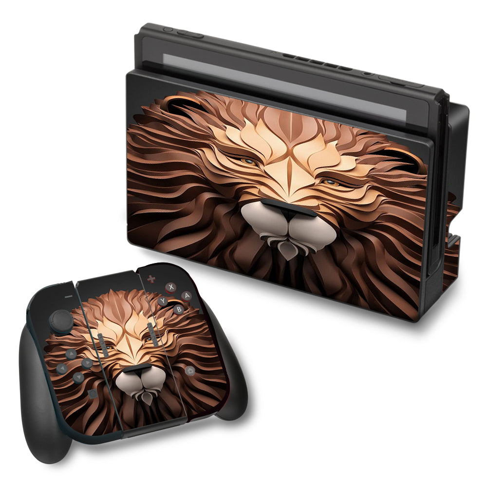  3D Lion Nintendo Switch Skin