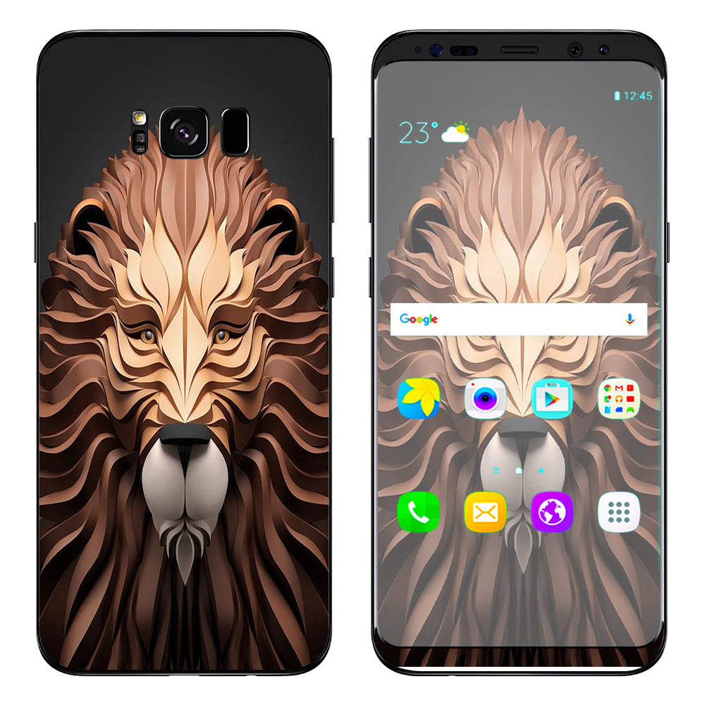  3D Lion Samsung Galaxy S8 Skin