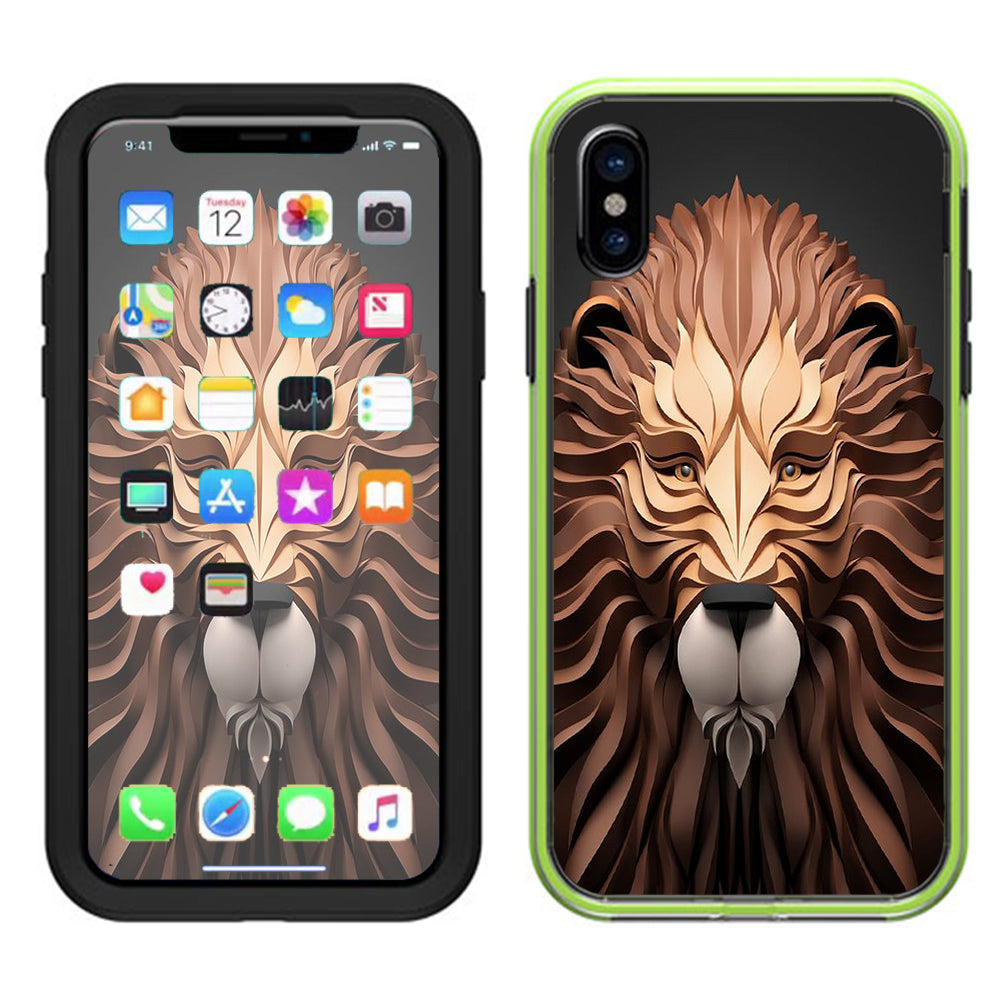  3D Lion Lifeproof Slam Case iPhone X Skin