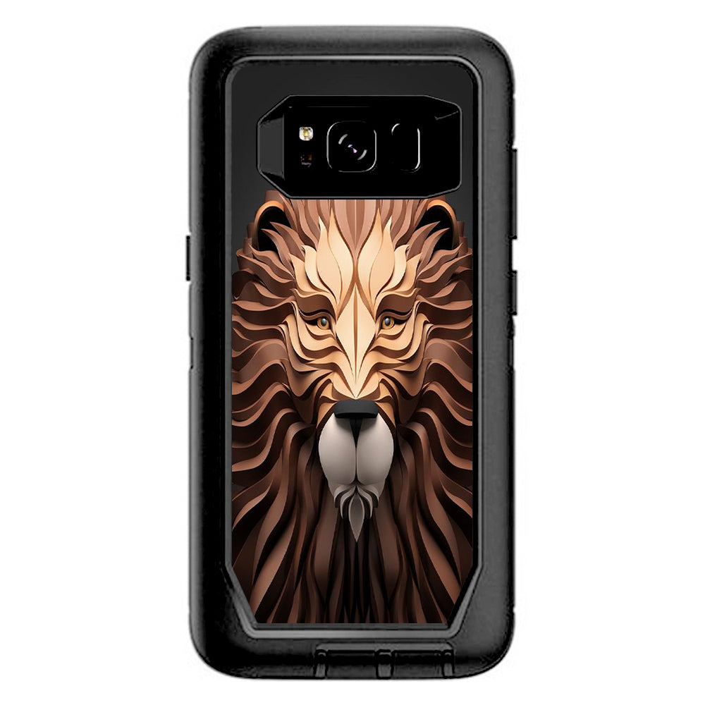  3D Lion Otterbox Defender Samsung Galaxy S8 Skin