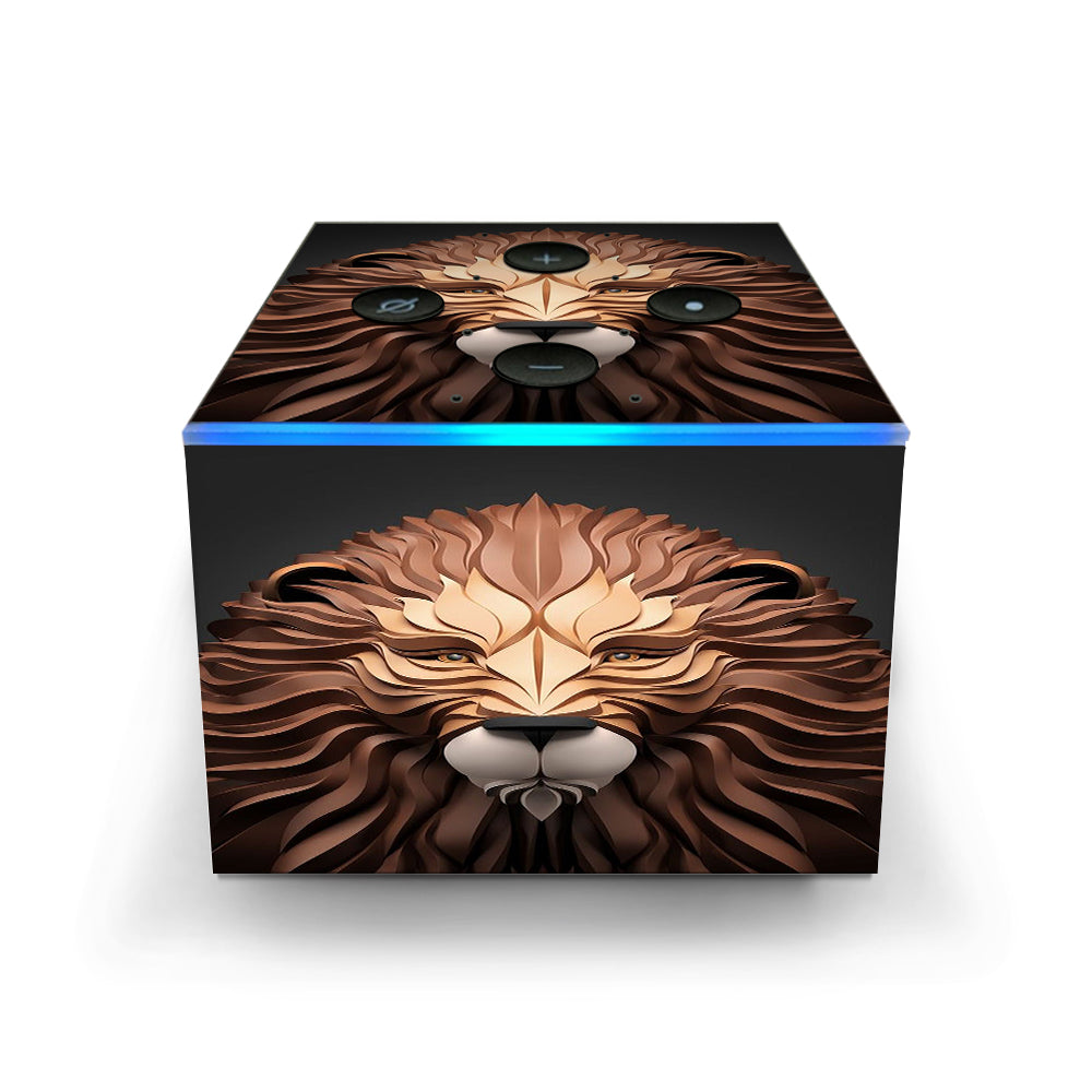  3D Lion Amazon Fire TV Cube Skin