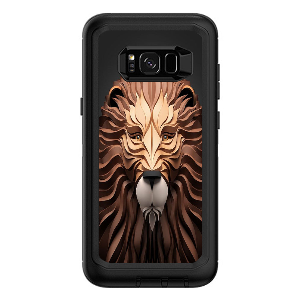  3D Lion Otterbox Defender Samsung Galaxy S8 Plus Skin