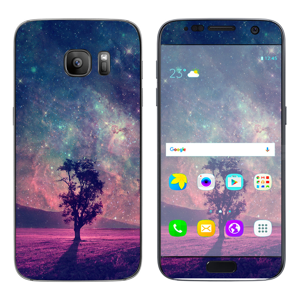  Sky Tree Stars Samsung Galaxy S7 Skin