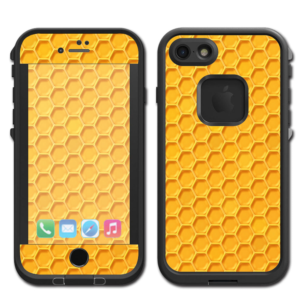  Yellow Honeycomb Lifeproof Fre iPhone 7 or iPhone 8 Skin