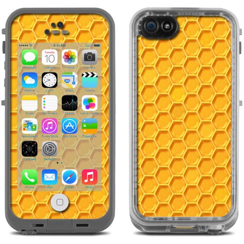  Yellow Honeycomb Lifeproof Fre iPhone 5C Skin