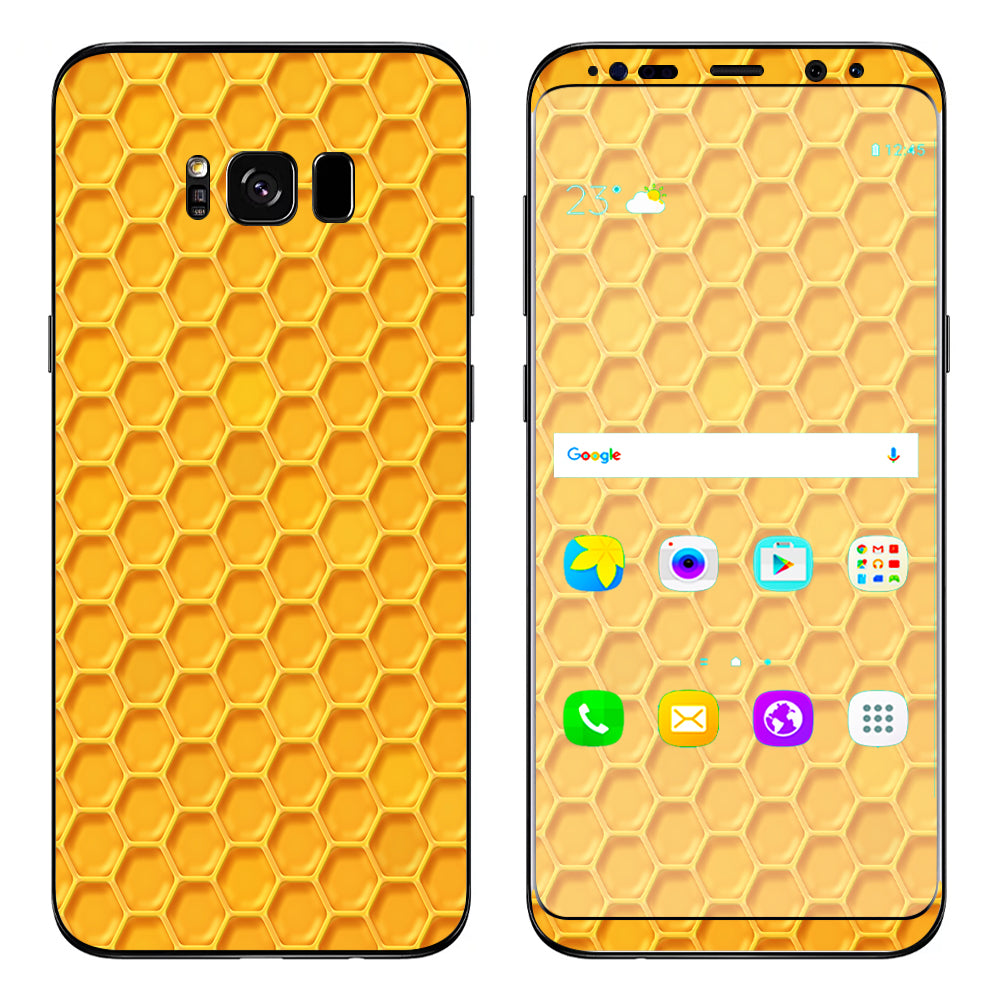  Yellow Honeycomb Samsung Galaxy S8 Plus Skin