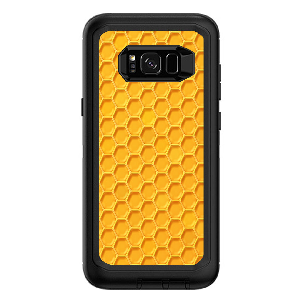  Yellow Honeycomb Otterbox Defender Samsung Galaxy S8 Plus Skin