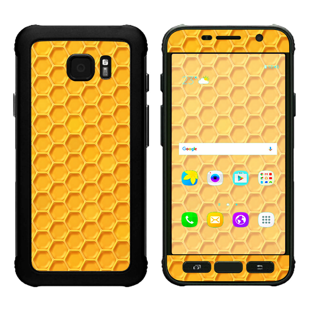  Yellow Honeycomb Samsung Galaxy S7 Active Skin