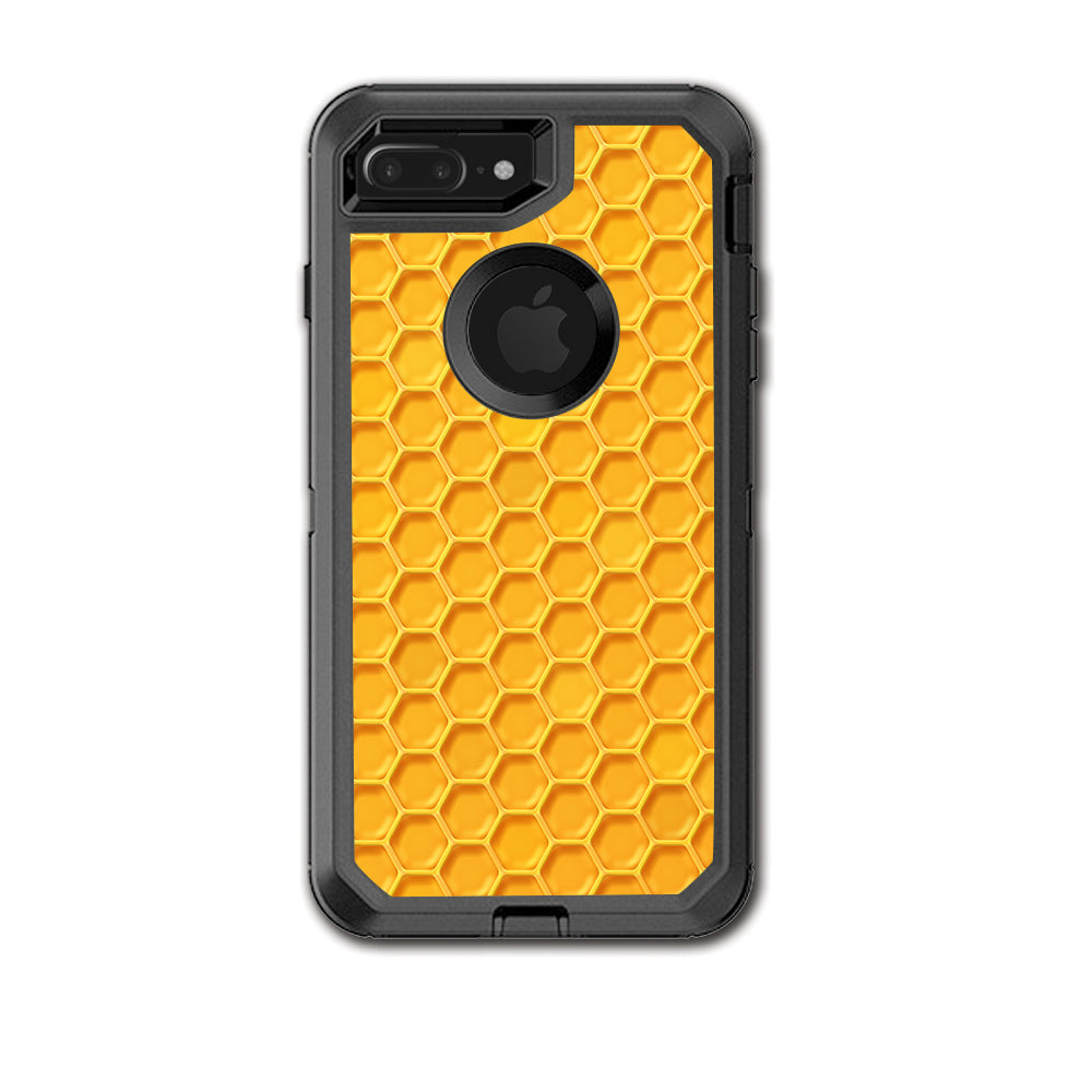  Yellow Honeycomb Otterbox Defender iPhone 7+ Plus or iPhone 8+ Plus Skin