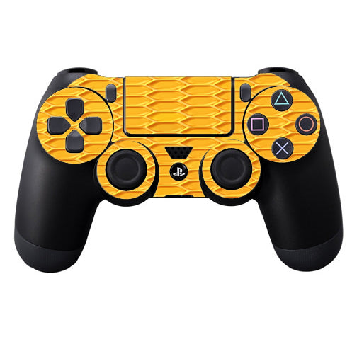  Yellow Honeycomb Sony Playstation PS4 Controller Skin