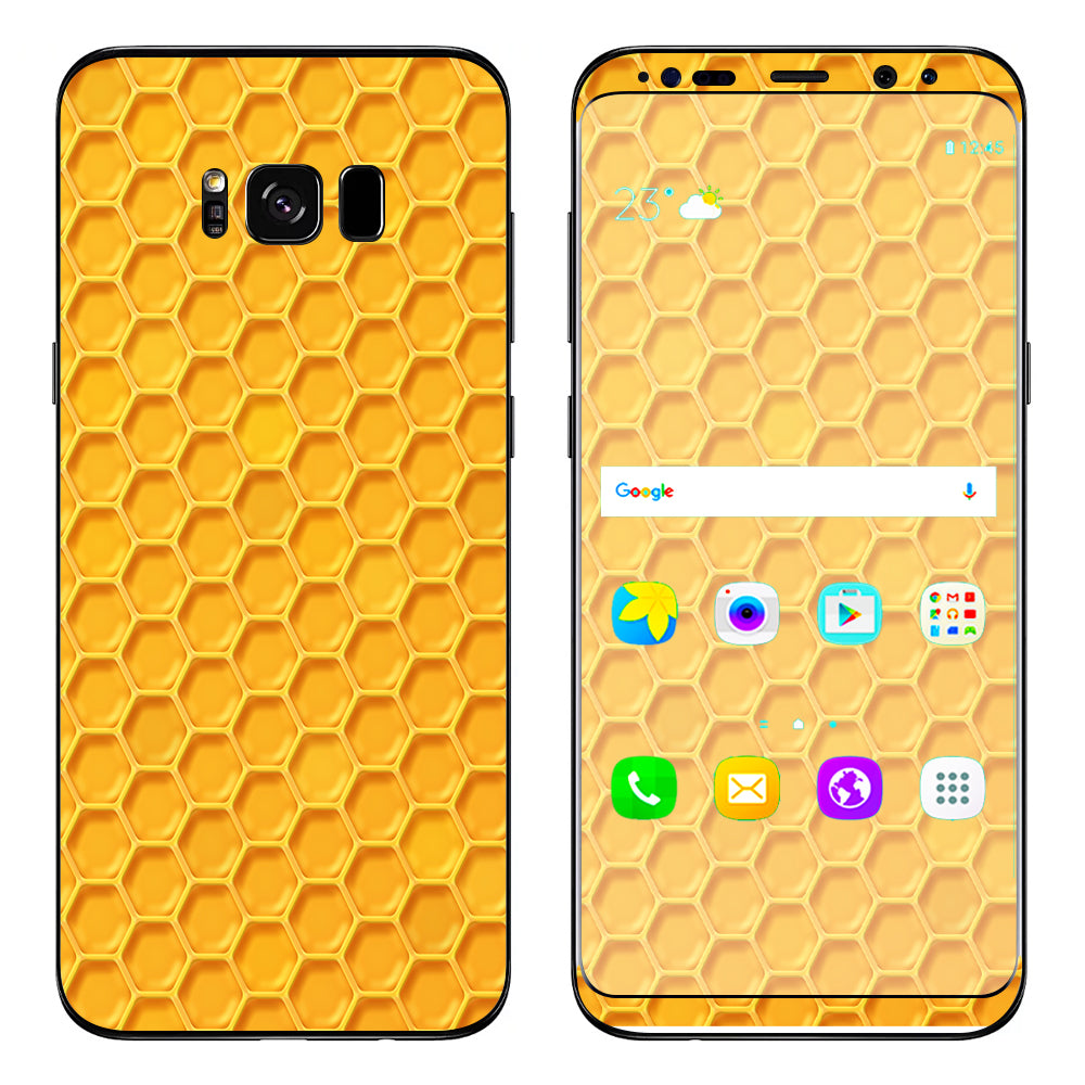  Yellow Honeycomb Samsung Galaxy S8 Skin