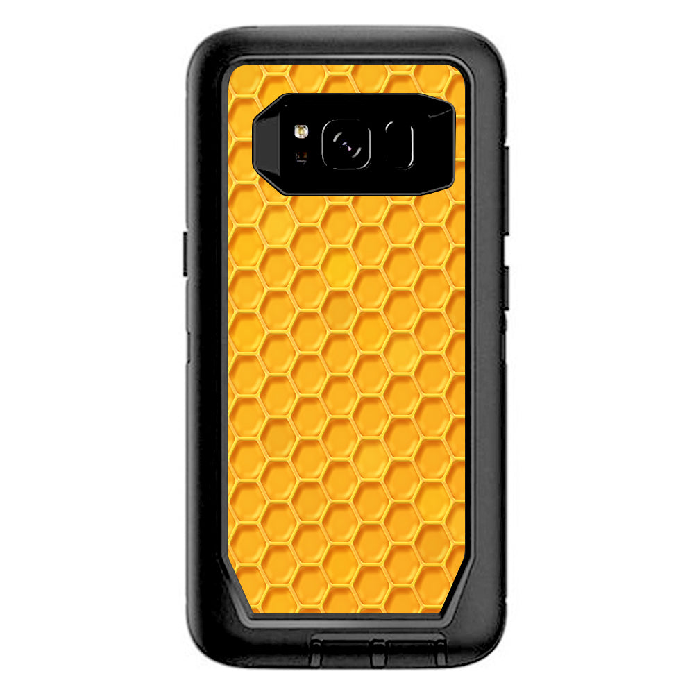  Yellow Honeycomb Otterbox Defender Samsung Galaxy S8 Skin