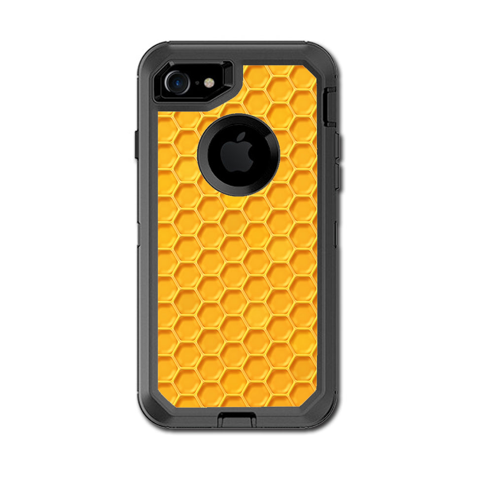  Yellow Honeycomb Otterbox Defender iPhone 7 or iPhone 8 Skin