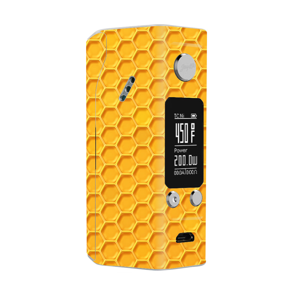  Yellow Honeycomb Wismec Reuleaux RX200S Skin