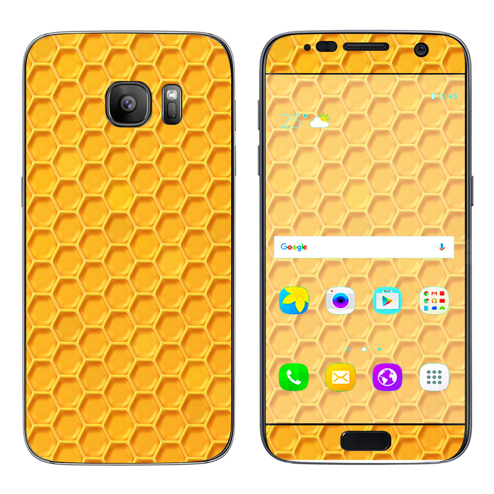  Yellow Honeycomb Samsung Galaxy S7 Skin