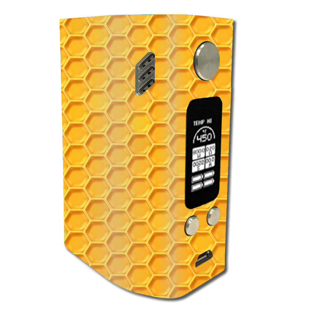  Yellow Honeycomb Wismec Reuleaux RX300 Skin