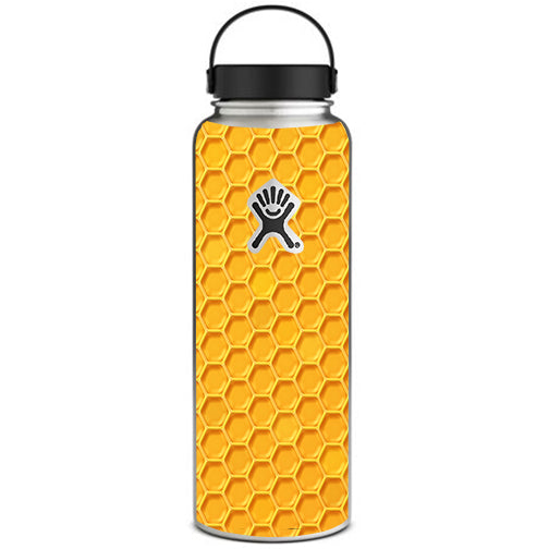  Yellow Honeycomb Hydroflask 40oz Wide Mouth Skin