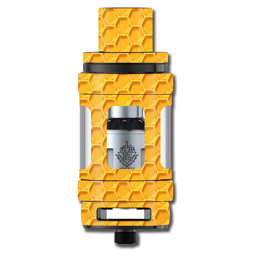  Yellow Honeycomb Smok TFV12 Tank Skin