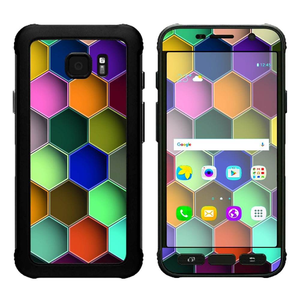  Colorful Octagon Pattern Samsung Galaxy S7 Active Skin