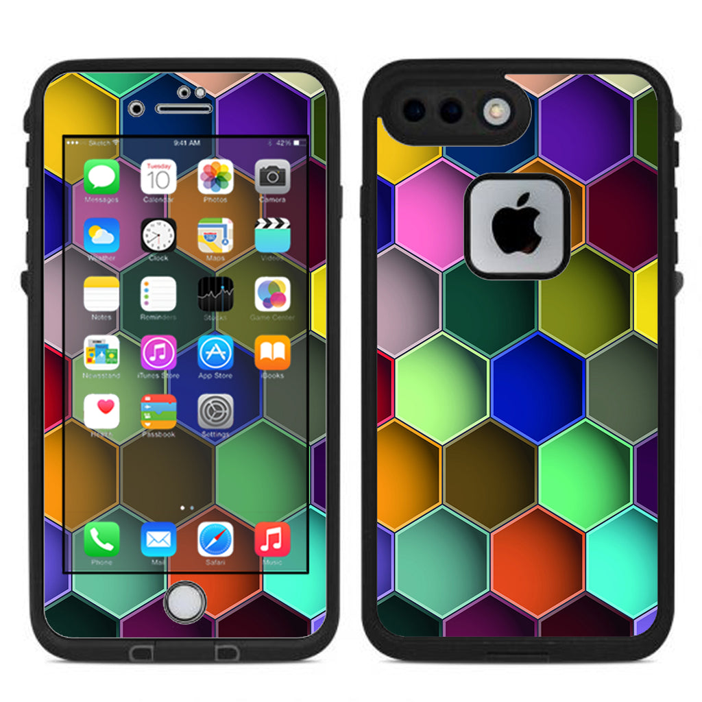  Colorful Octagon Pattern Lifeproof Fre iPhone 7 Plus or iPhone 8 Plus Skin