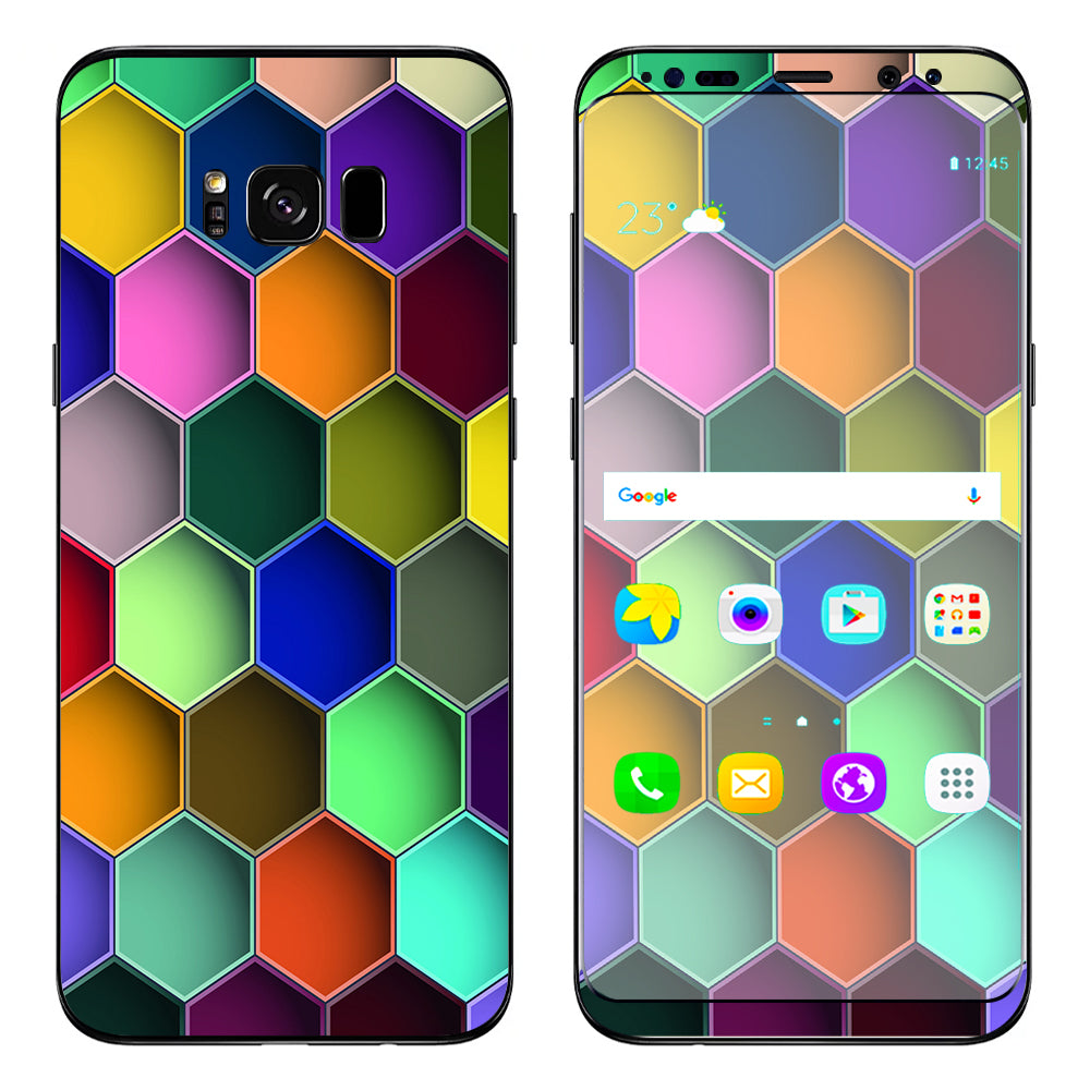  Colorful Octagon Pattern Samsung Galaxy S8 Plus Skin