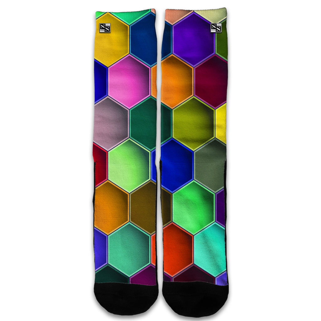  Colorful Octagon Pattern Universal Socks