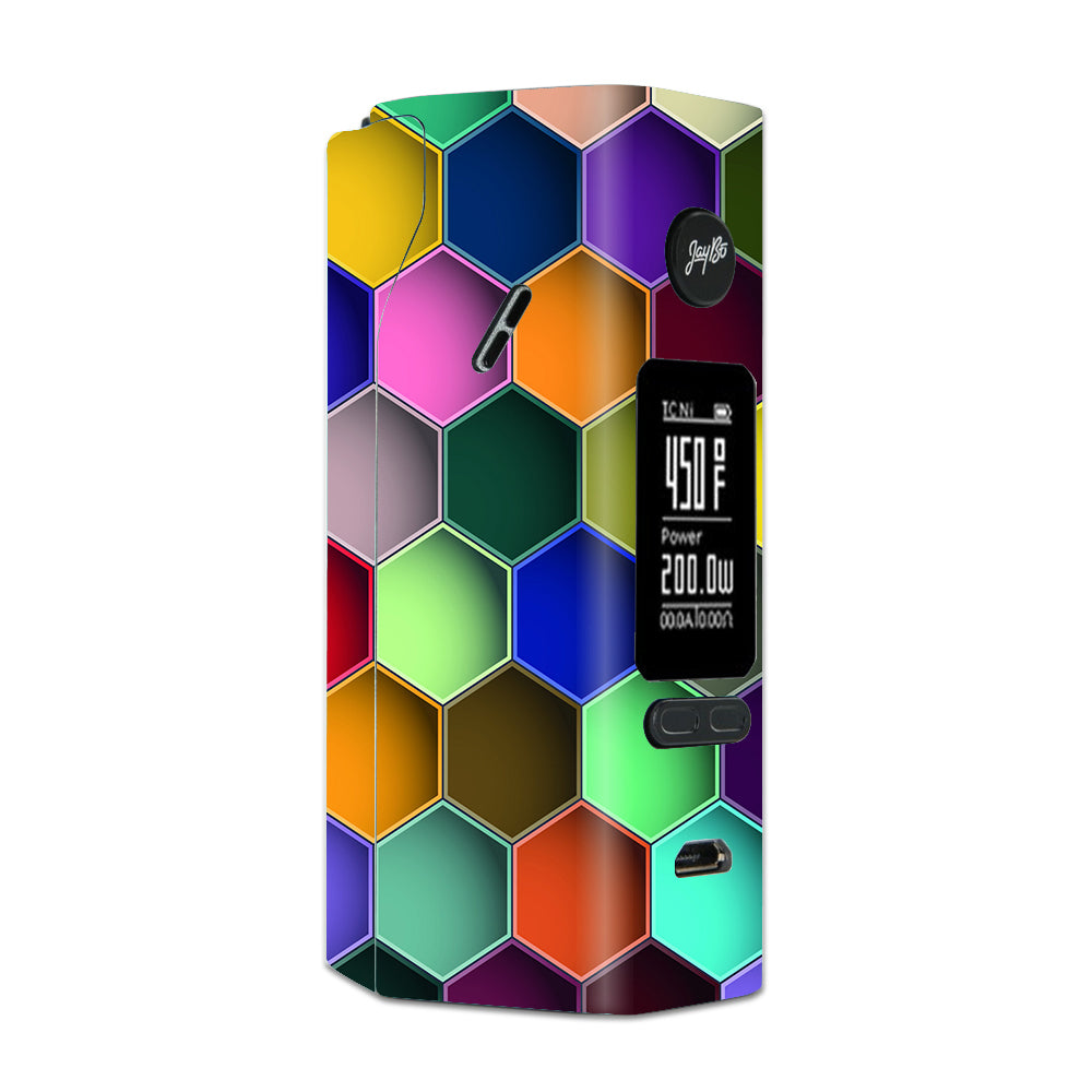  Colorful Octagon Pattern Wismec Reuleaux RX 2/3 combo kit Skin