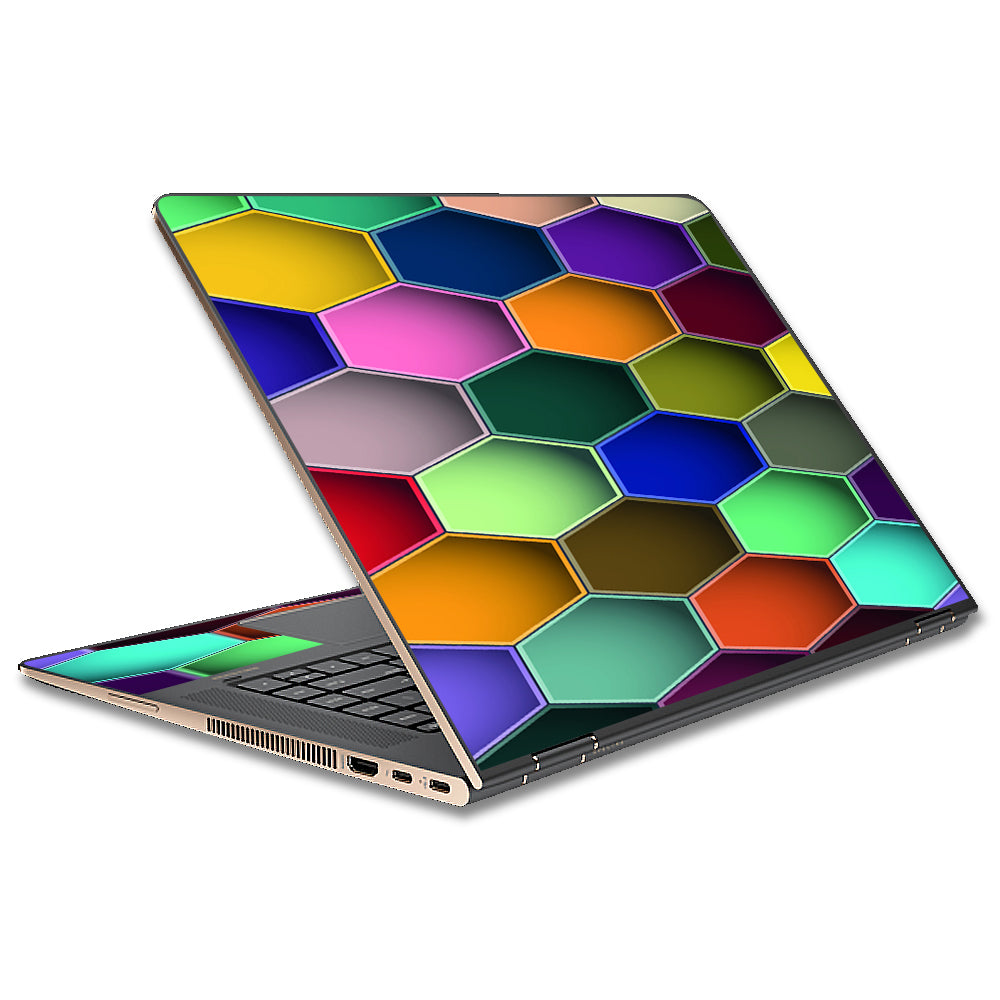  Colorful Octagon Pattern HP Spectre x360 13t Skin