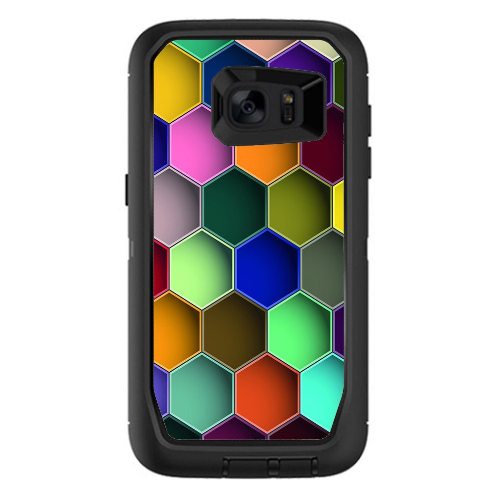  Colorful Octagon Pattern Otterbox Defender Samsung Galaxy S7 Edge Skin