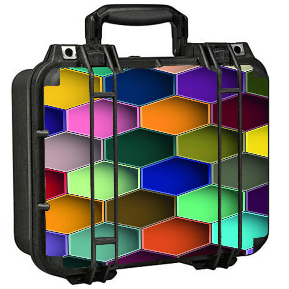  Colorful Octagon Pattern Pelican Case 1400 Skin