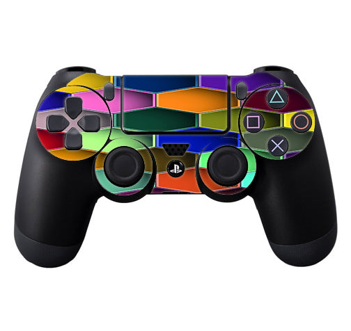  Colorful Octagon Pattern Sony Playstation PS4 Controller Skin