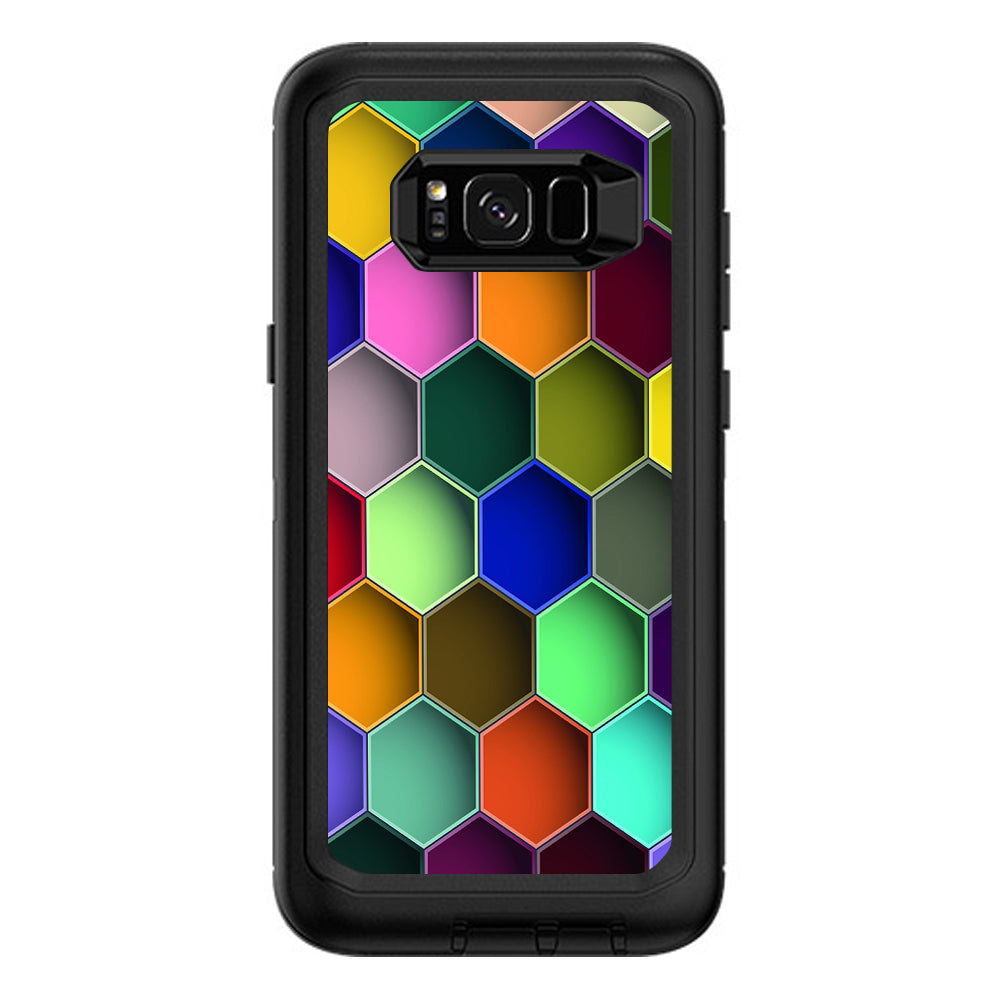 Colorful Octagon Pattern Otterbox Defender Samsung Galaxy S8 Plus Skin