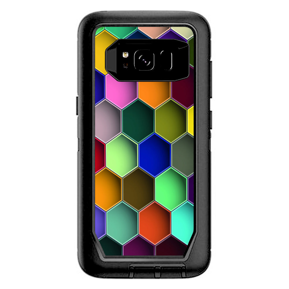  Colorful Octagon Pattern Otterbox Defender Samsung Galaxy S8 Skin