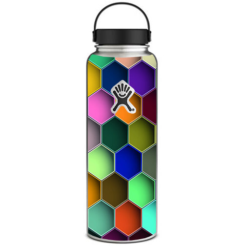  Colorful Octagon Pattern Hydroflask 40oz Wide Mouth Skin