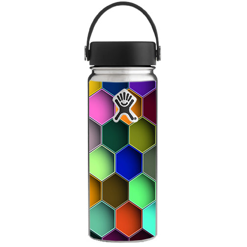  Colorful Octagon Pattern Hydroflask 18oz Wide Mouth Skin