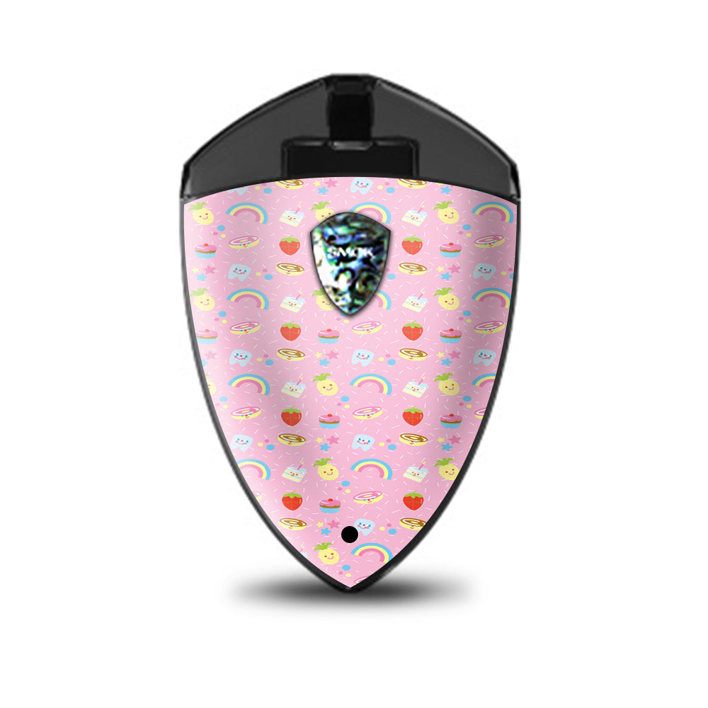  Pink Rainbows Strawberry Smok Rolo Badge Skin