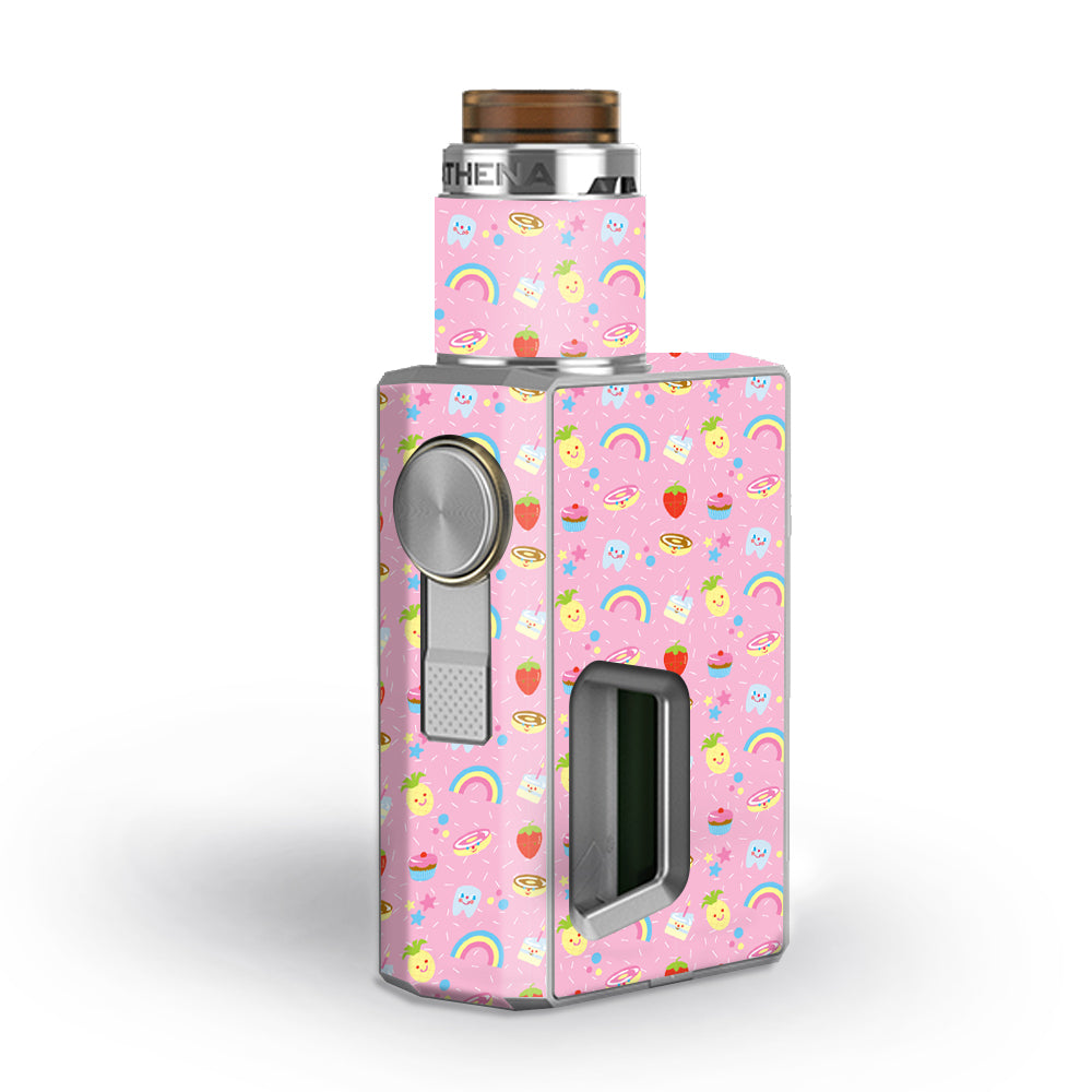  Pink Rainbows Strawberry Geekvape Athena Squonk Skin