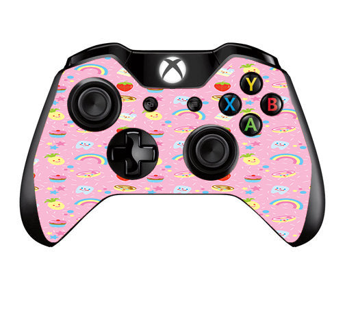  Pink Rainbows Strawberry Microsoft Xbox One Controller Skin