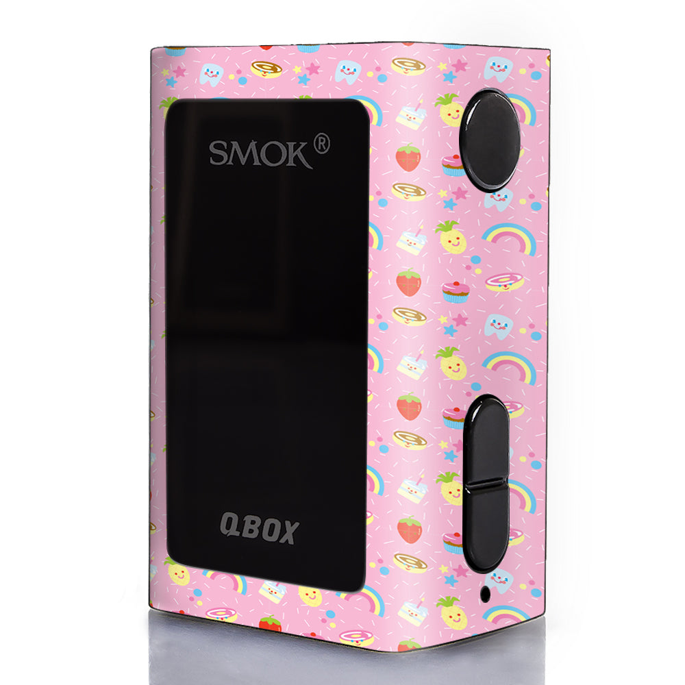 Pink Rainbows Strawberry Smok Q-Box Skin