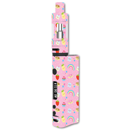 cute vape mods Skin Decal for Kanger Subox Nano Mod Box / Pink Rainbows Strawberry – Flavours:AF 8000 Gum Flavour Coils JUICY BAR 7500 PUFFS